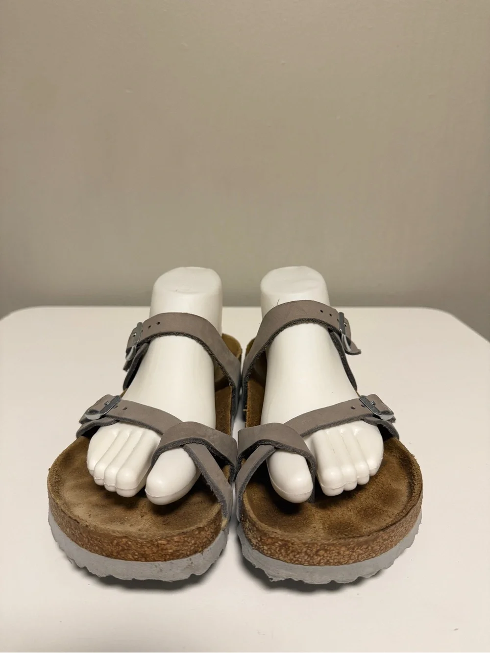 Birkenstock Mayari Nubuck Leather Dove Gray Women’s EU 40 US 9-9.5 Regular/Wide